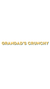 grandad's crunchy logo on a white background