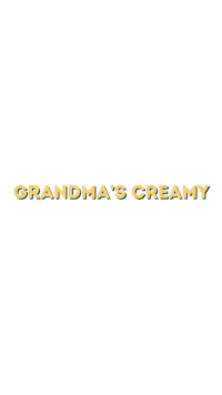 grandma's creamy logo on a white background