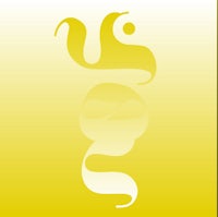 an image of a snake on a yellow background